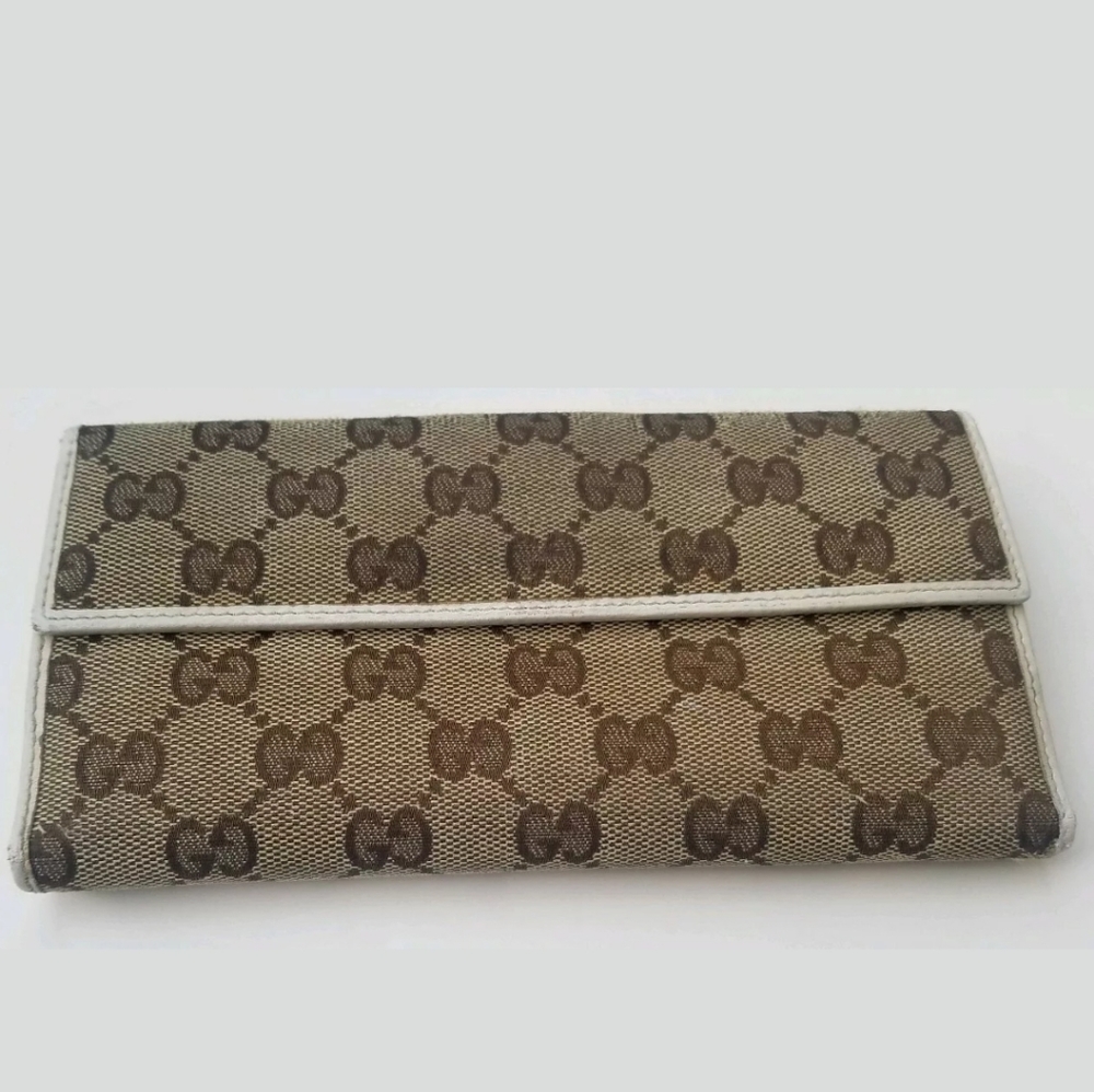 Gucci Campus Monogram Wallet Authentic